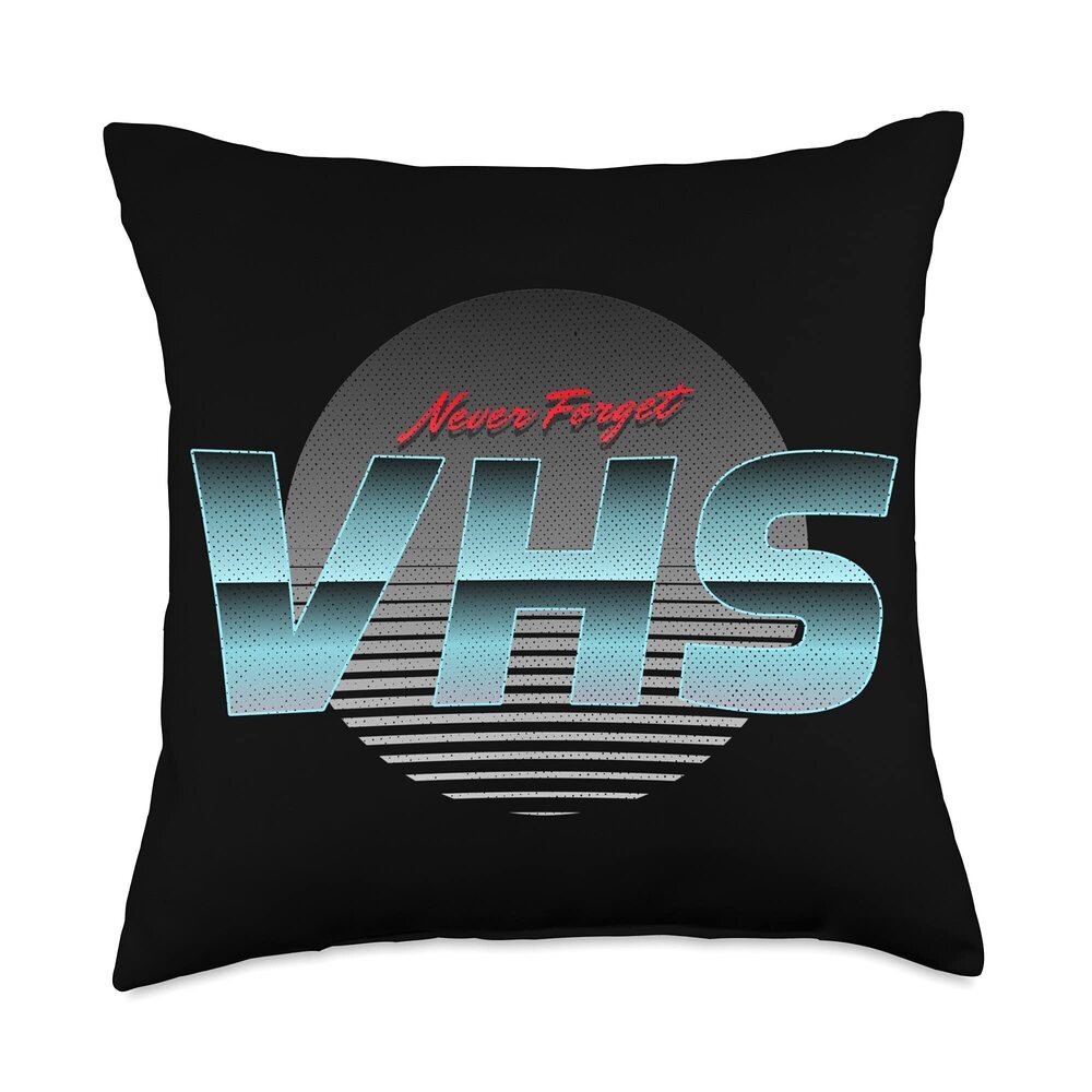 3475 Vintage VHS Gift Throw Pillow